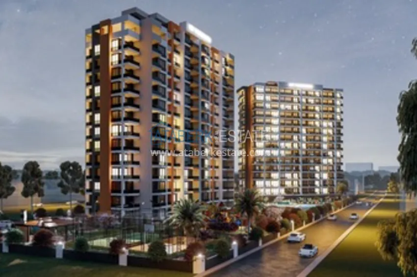 Квартира 1+1 в новом жилом комплексе на стадии строительства район Тедже – Мерсин 1 