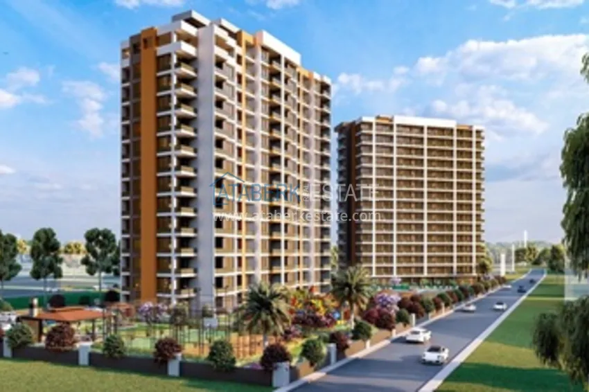 Квартира 1+1 в новом жилом комплексе на стадии строительства район Тедже – Мерсин 3 