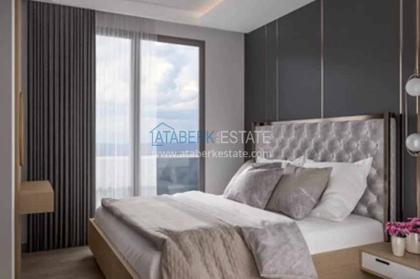 Приобрести Квартира 1+1 в новом жилом комплексе на стадии строительства район Тедже – Мерсин 2 