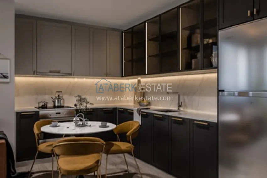 Приобрести Квартира 1+1 в новом жилом комплексе на стадии строительства район Тедже – Мерсин 3 