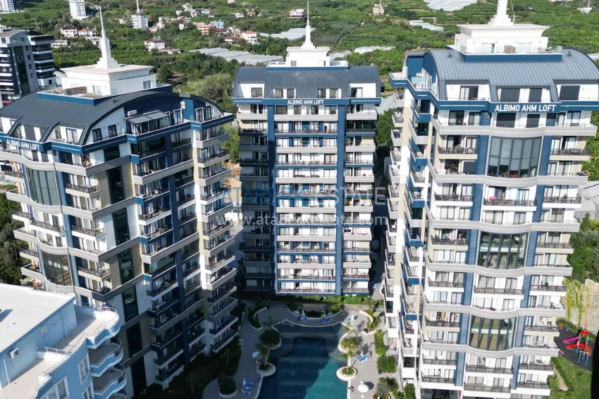 Квартира 1+1 с мебелью и видом на море в комплексе отельного типа, район Махмутлар – Алания 2