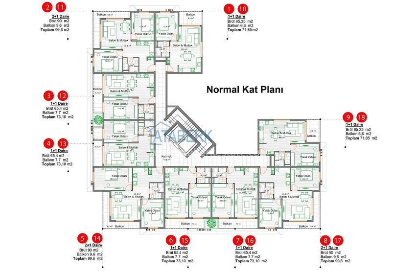 Купить дешево Старт продаж! Новый инвестиционно-привлекательный проект в районе Паяллар, Алания 1 