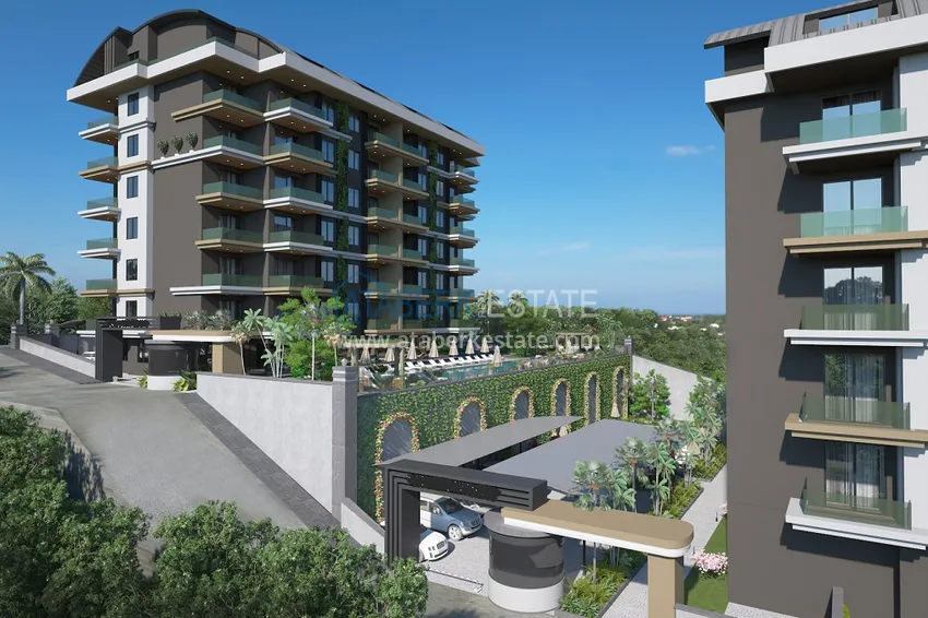 Новый проект жилого комплекса в верхней части района Оба – Чиплаклы, Алания 11 