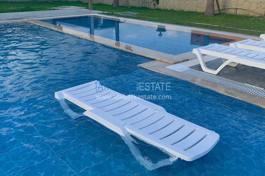 Аренда квартиры 1+1 в районе Авсаллар в шикарном жилом комплексе  12 