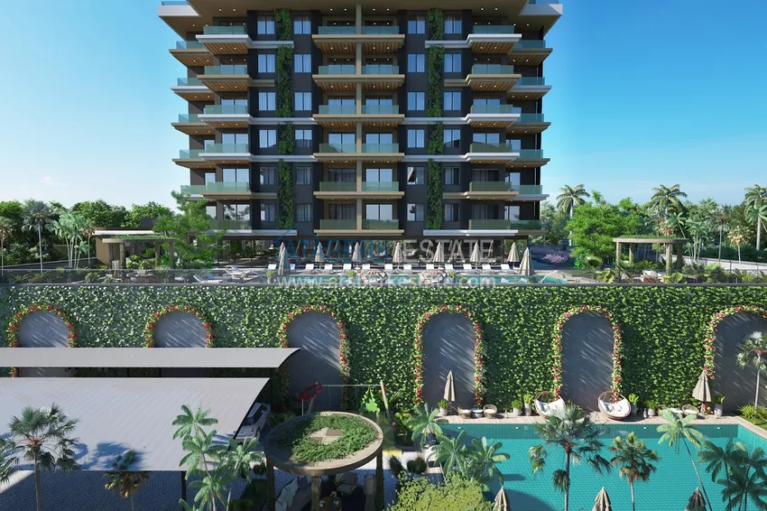 Новый проект жилого комплекса в верхней части района Оба – Чиплаклы, Алания 13 