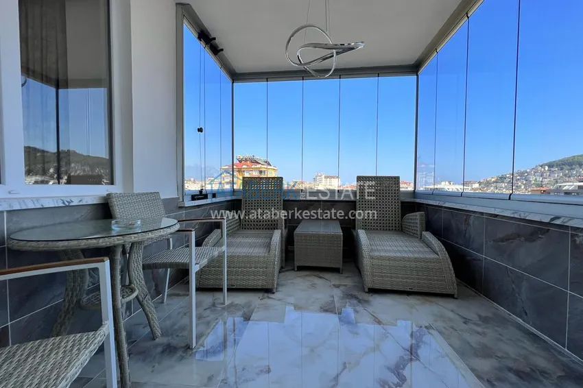 Приобрести Квартира 2+1 с мебелью и застеклённым балконом в центре Алании – район пляжа Клеопатра 14