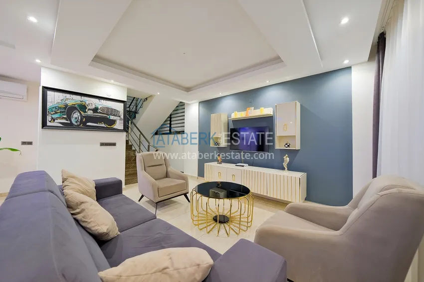 Приобрести Вилла 5+2 в Алании район Бекташ меблированная с завораживающим панорамным видом 2