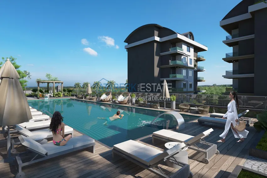 Новый проект жилого комплекса в верхней части района Оба – Чиплаклы, Алания 15 