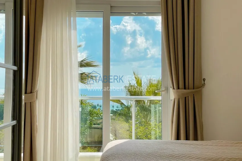 Приобрести Квартира 2+1 с мебелью и видом на море в районе пляжа Клеопатра – центр Алании. Недвижимость подходит для ВНЖ 17