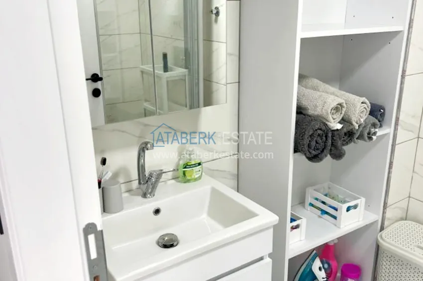 Приобрести Квартира 1+1 с новой мебелью и видом на море в Алании, район Каргыджак – 350 метров от побережья 17