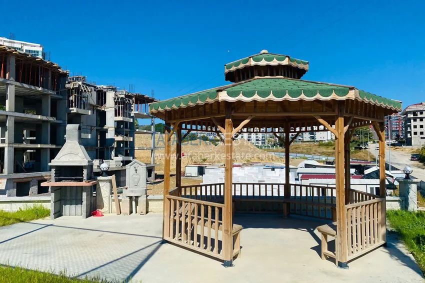 Квартира 2+1 в Авсалларе с частичным видом на море в новом комплексе. Подходит для краткосрочной аренды 15 