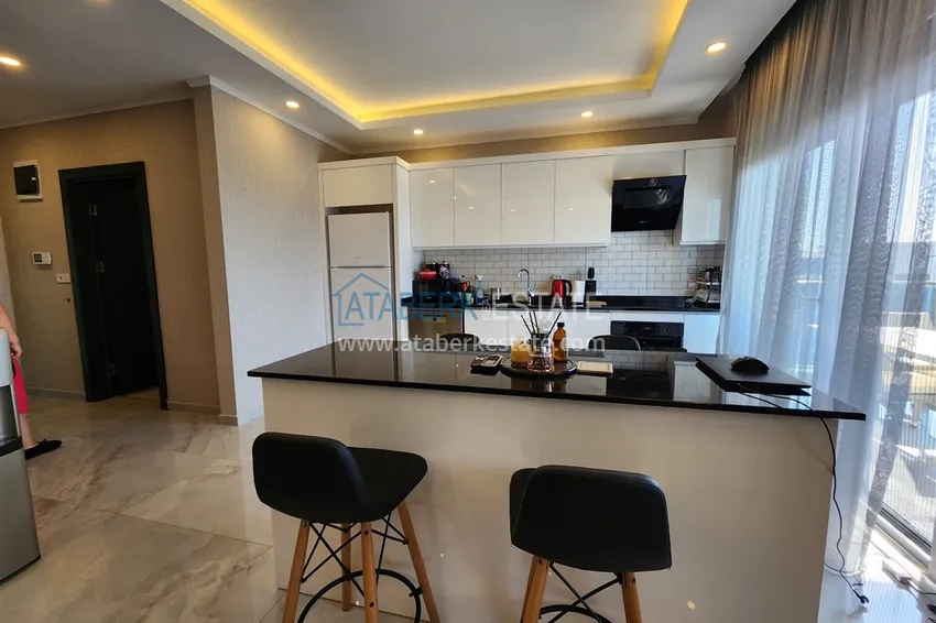 Приобрести Пентхаус-дуплекс 2+1 меблированный с видом на горы и частично море, район Авсаллар – Алания 3 