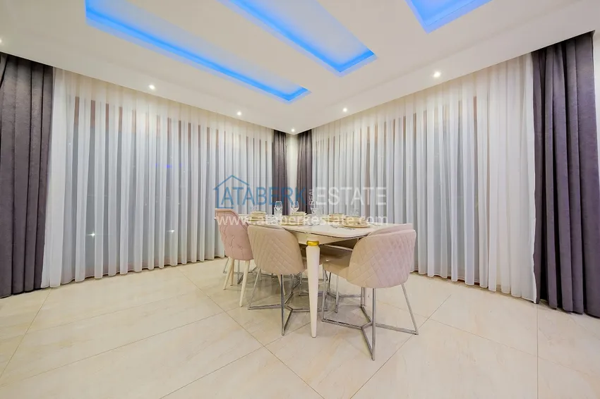 Приобрести Вилла 5+2 в Алании район Бекташ меблированная с завораживающим панорамным видом 5