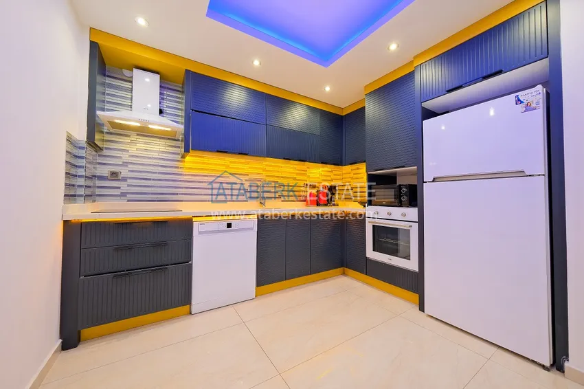 Приобрести Вилла 5+2 в Алании район Бекташ меблированная с завораживающим панорамным видом 7