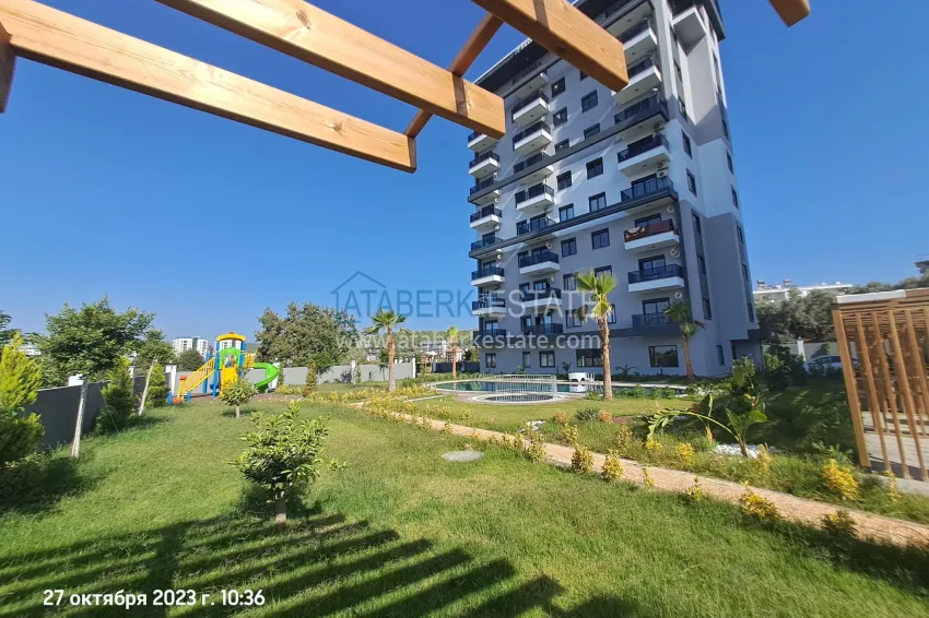 Квартира 1+1 с качественной чистовой отделкой и бытовой техникой в новом комплексе – Алания, район Авсаллар  1 