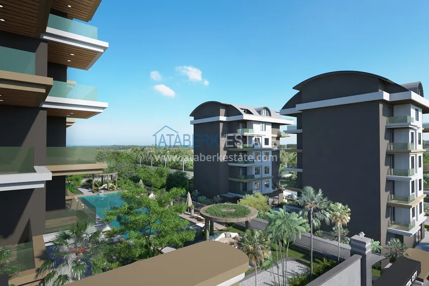 Новый проект жилого комплекса в верхней части района Оба – Чиплаклы, Алания 20 