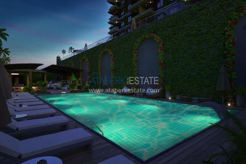 Новый проект жилого комплекса в верхней части района Оба – Чиплаклы, Алания 22 