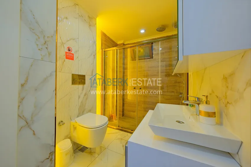 Приобрести Вилла 5+2 в Алании район Бекташ меблированная с завораживающим панорамным видом 9