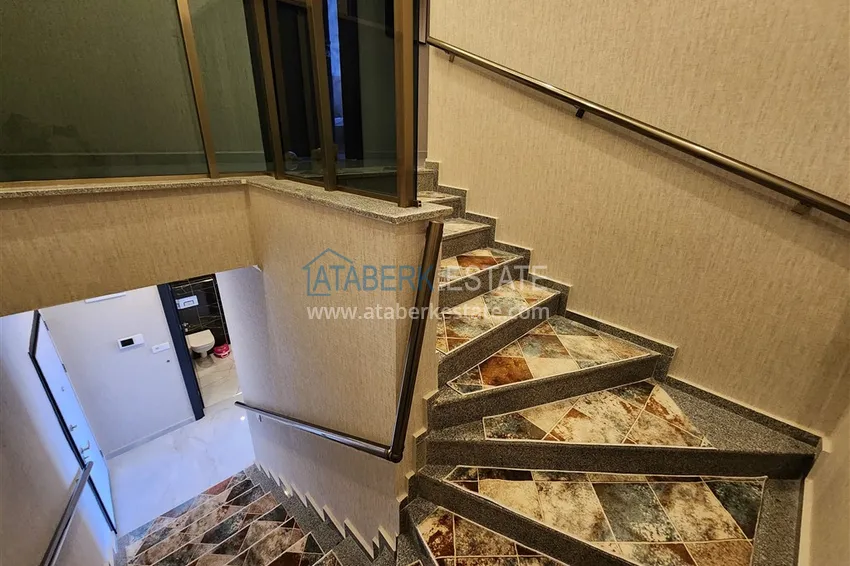 Приобрести Пентхаус-дуплекс 2+1 меблированный с видом на горы и частично море, район Авсаллар – Алания 11 