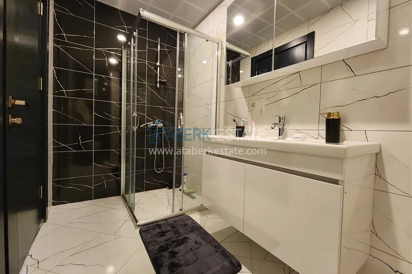 Приобрести Пентхаус-дуплекс 2+1 меблированный с видом на горы и частично море, район Авсаллар – Алания 12 