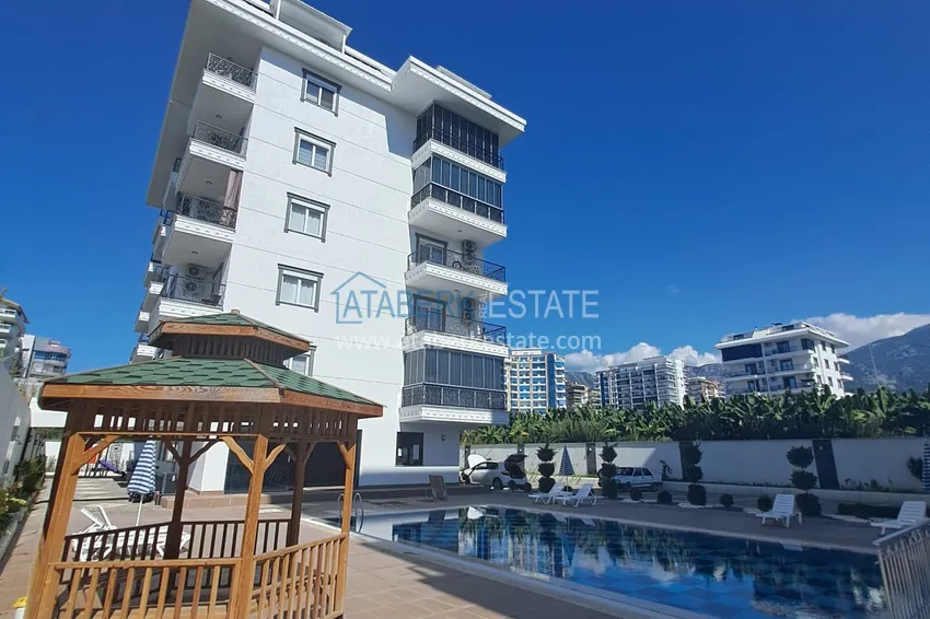 Квартира 1+1 с новой мебелью и видом на море в Алании, район Каргыджак – 350 метров от побережья 2