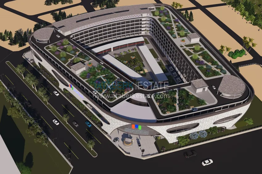 Строящийся коммерческий центр в Анталии, район Аксу 2