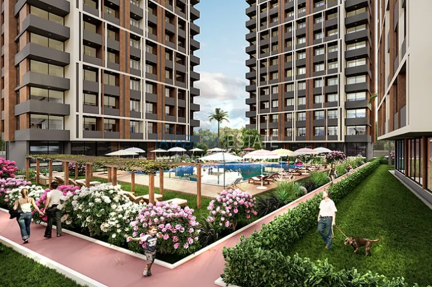 Новый современный проект жилого комплекса с инфраструктурой комфорт-класса район Томюк - Мерсин 2 