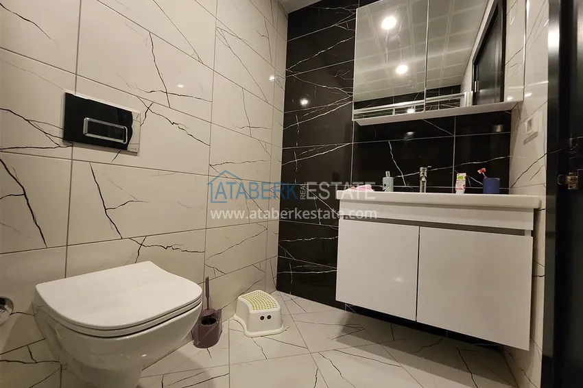 Приобрести Пентхаус-дуплекс 2+1 меблированный с видом на горы и частично море, район Авсаллар – Алания 21 