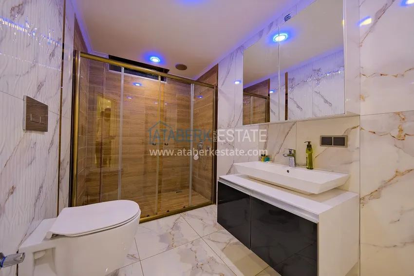 Приобрести Вилла 5+2 в Алании район Бекташ меблированная с завораживающим панорамным видом 21