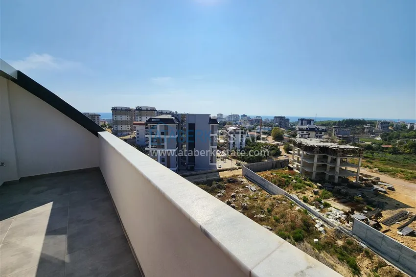 Приобрести Пентхаус-дуплекс 2+1 меблированный с видом на горы и частично море, район Авсаллар – Алания 23 