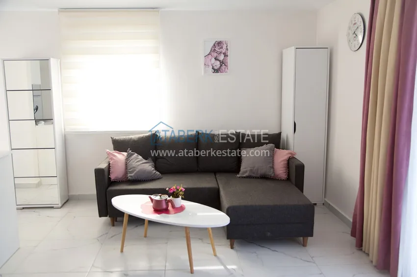 Приобрести Аренда квартиры 1+1 в районе Авсаллар в шикарном жилом комплексе  3 