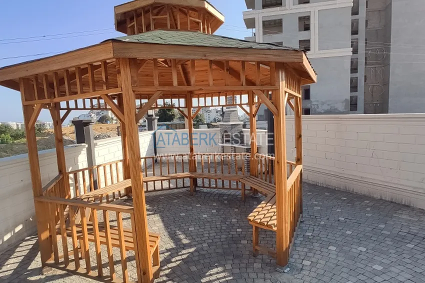 Пентхаус-дуплекс 2+1 меблированный с видом на горы и частично море, район Авсаллар – Алания 6 