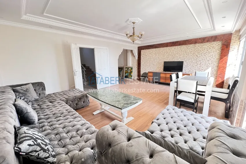 Приобрести Вилла в Алании район Тепе, меблированная с право на получение гражданства 2 