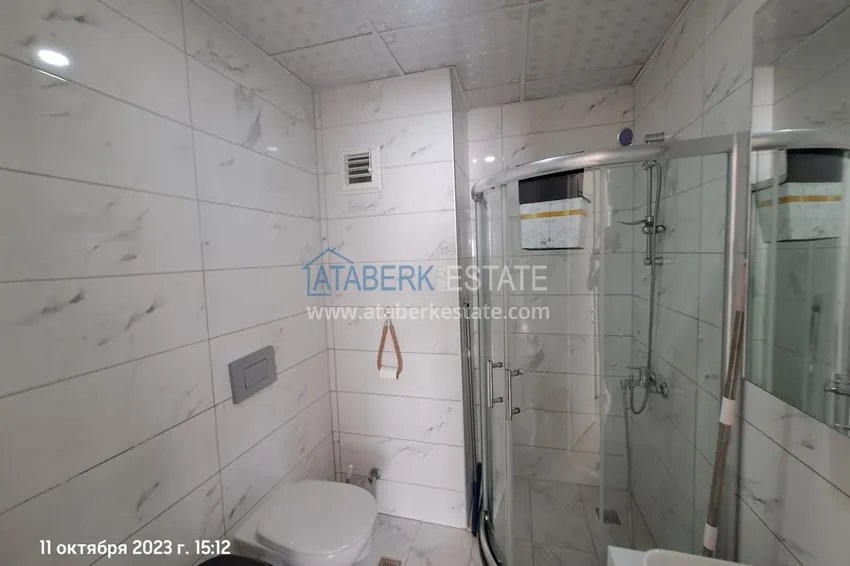Приобрести Садовый дуплекс 2+1 с мебелью и выходом к бассейну в комплексе на берегу горной реки Дим – район Кестель, Алания 7 