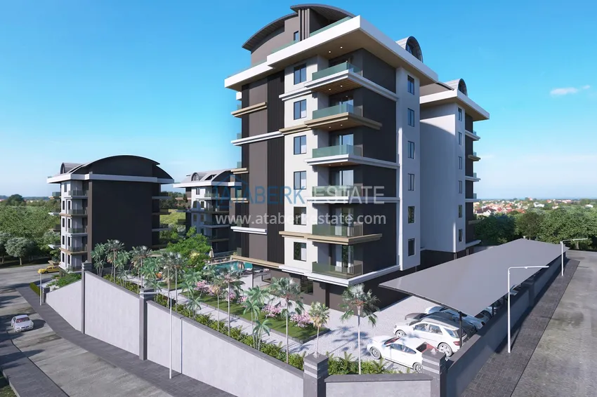 Новый проект жилого комплекса в верхней части района Оба – Чиплаклы, Алания 8 