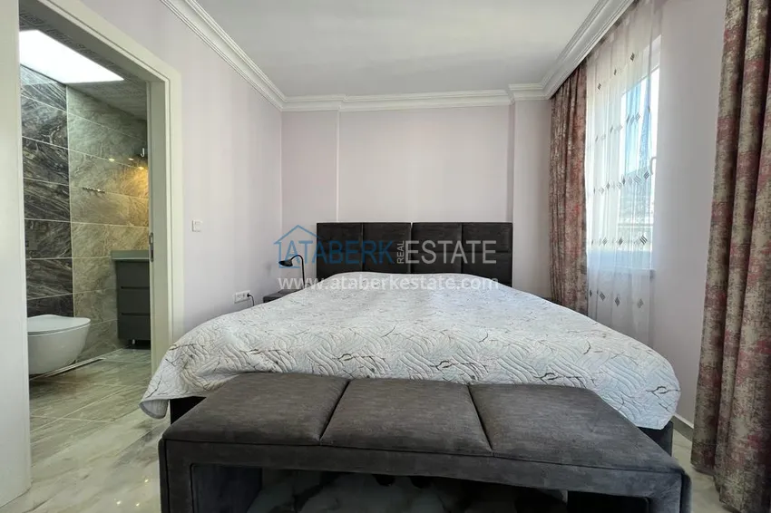 Приобрести Квартира 2+1 с мебелью и застеклённым балконом в центре Алании – район пляжа Клеопатра 9