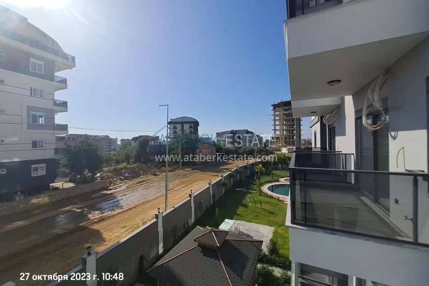 Приобрести Квартира 1+1 с качественной чистовой отделкой и боковым видом на горы в новом комплексе – Алания, район Авсаллар  9 