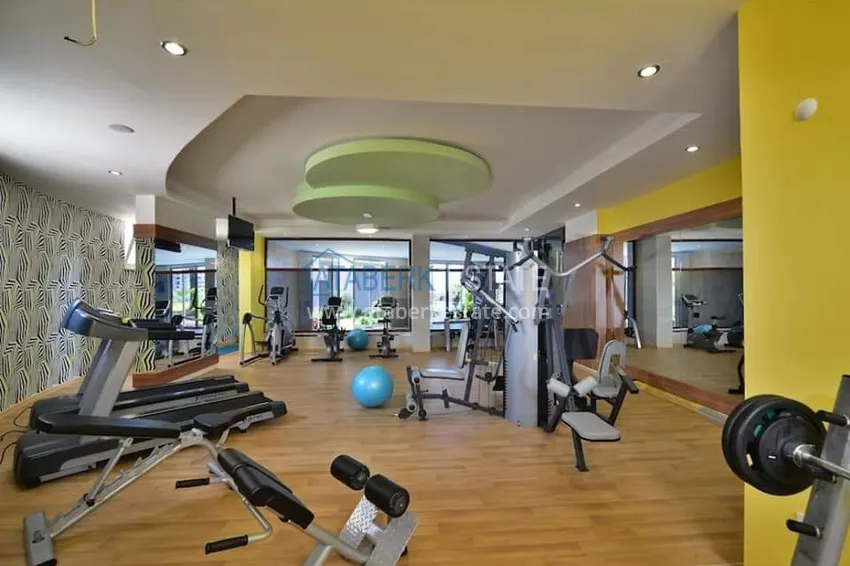 Квартира 1+1 с мебелью и видом на море в районе Джикджилли, Алания 15