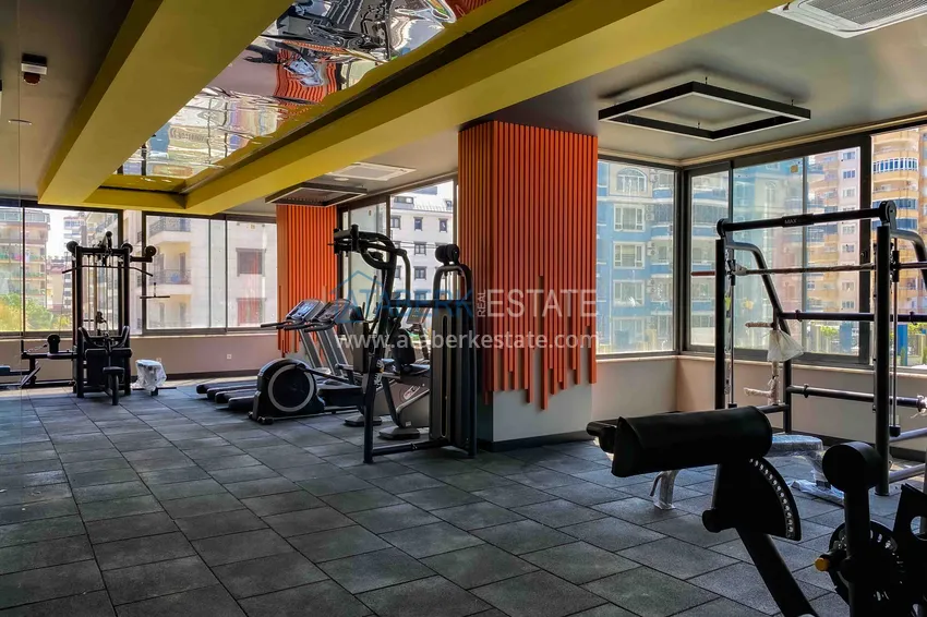 Квартира 1+1 с мебелью и видом на море в комплексе отельного типа, район Махмутлар – Алания 18