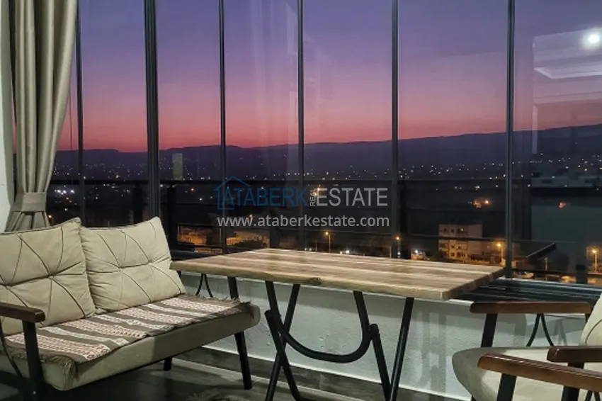 Приобрести Квартира 2+1 меблированная с техникой и видом на море и горы Томюк – Мерсин 14 