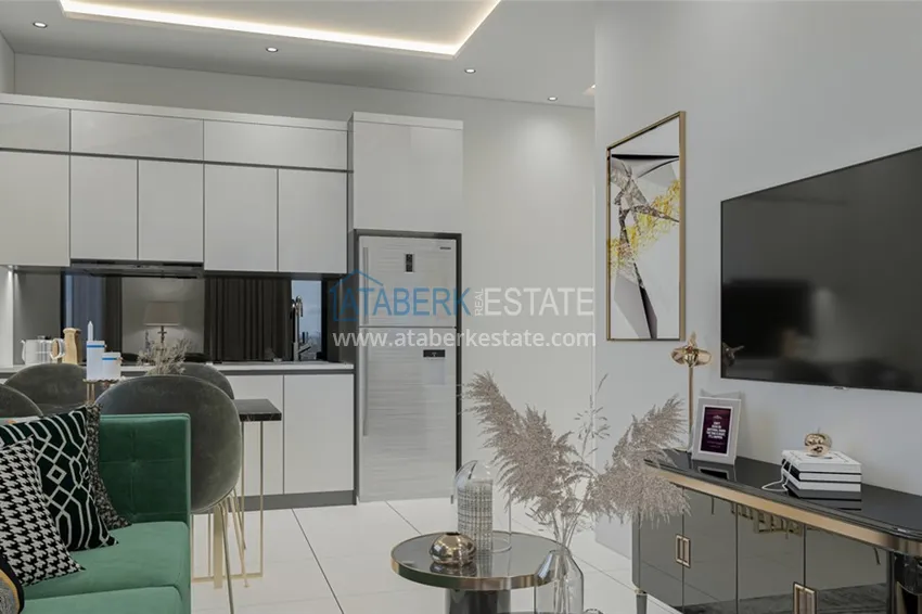 Приобрести Недвижимость на этапе строительства от инвестора в резиденции с отельной инфраструктурой – Алания, район Авсаллар 1 