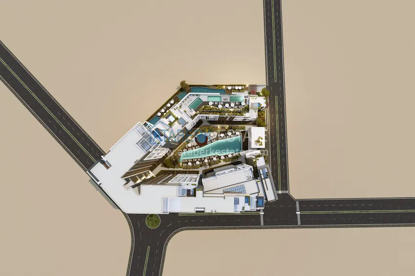 Новый проект комплекса сегмента премиум - единственный в своем роде главный «небоскреб» района Алтынташ, Анталия 10 