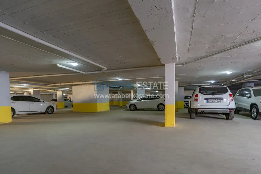 Квартира 1+1 меблированная с боковым видом на море, район Кестель – Алания 20