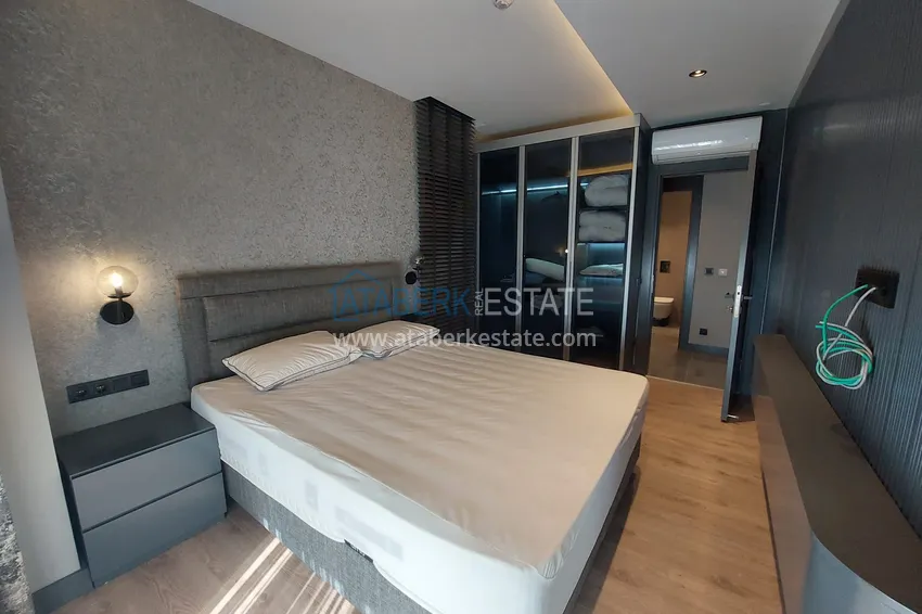 Приобрести Аренда двухуровневой виллы сегмента премиум с частным бассейном в районе Махмутлар 17