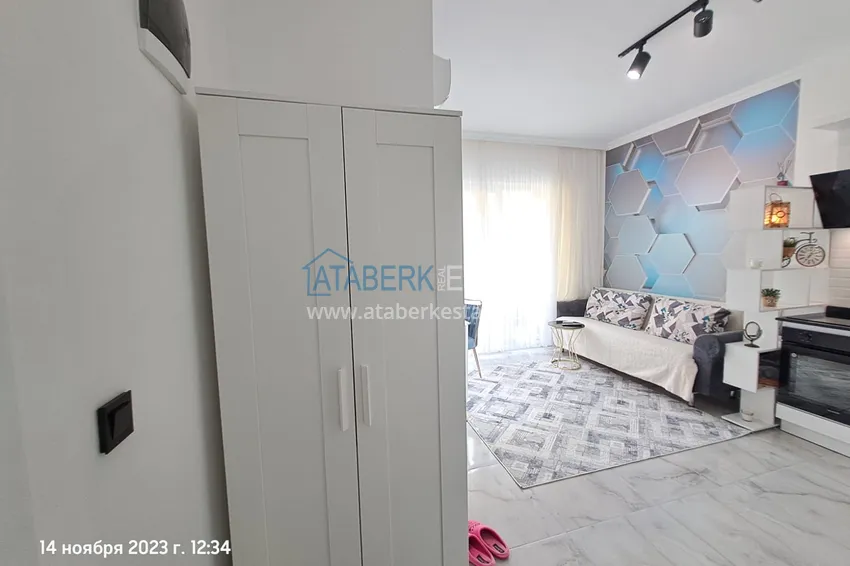 Приобрести Квартира 1+1 меблированная с видом на горы, район Авсаллар – Алания 1