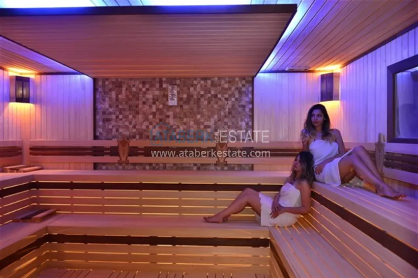 Квартира 1+1 «под ключ» 92 м2 с открытым видом на море в резиденции с концепцией отеля – Конаклы, Алания 36