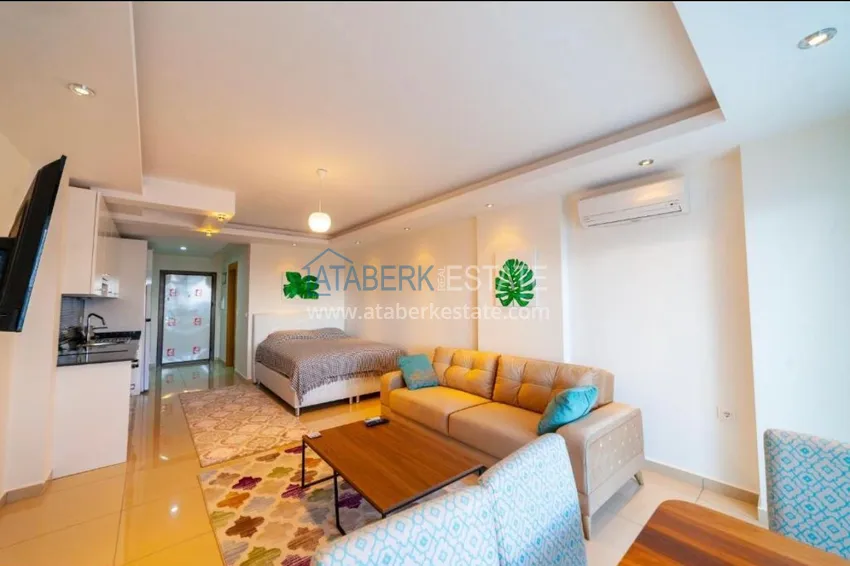 Приобрести Квартиры-студии с мебелью в престижном жилом комплексе - район Джикджилли, Алания 3