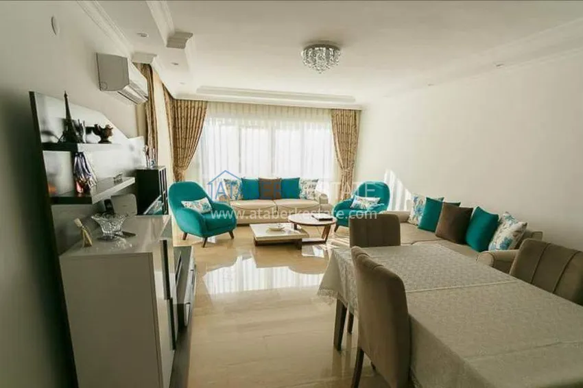 Приобрести Трехкомнатная меблированная квартира с видом на горы в районе Тосмур 7