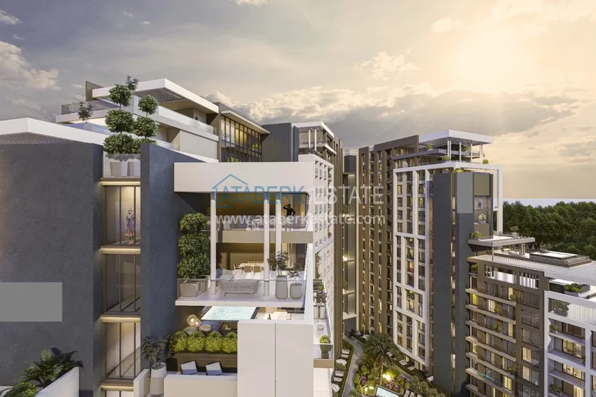 Новый проект комплекса сегмента премиум - единственный в своем роде главный «небоскреб» района Алтынташ, Анталия 5 