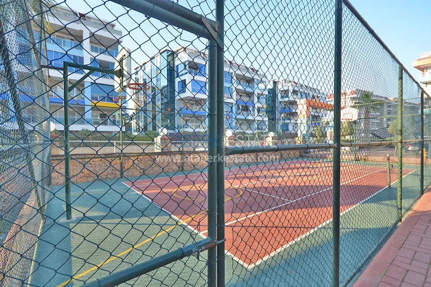 Квартира 1+1 меблированная с боковым видом на море, район Кестель – Алания 15